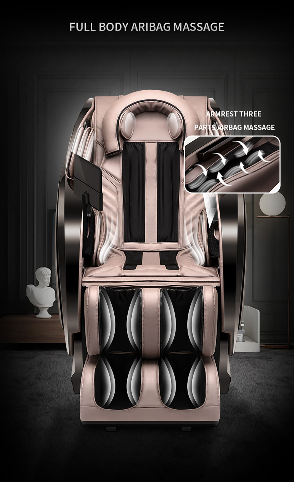 InertiaPlus – AI 5D Full-Body Luxury Massage Chair with Heat, Auto Body Scan & Bluetooth